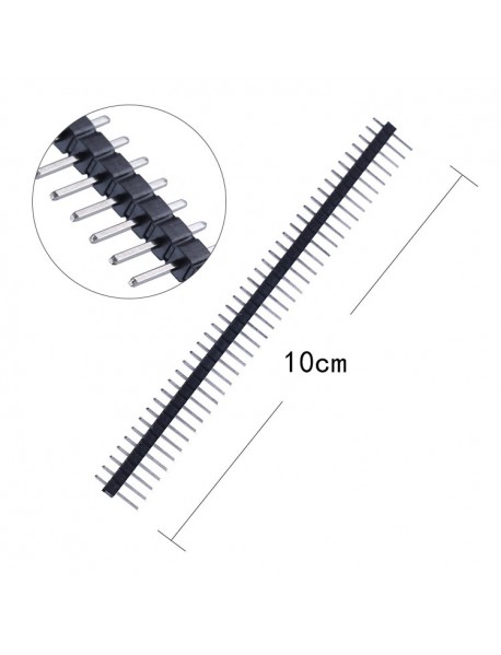 PT9100 40 Pin 2.54mm Single Row Male Pin Header Strip For Arduino