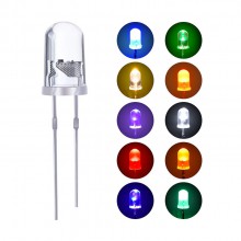 PT9067B 1000pcs 5mm LED (Blue/White/Red/Green/Yellow) LED Diode
