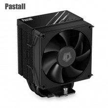 Pastall Internal cooling fans for computers 4.9" Height Black Air CPU Cooler, 4×Ф6mm Heatpipes, 92x92x25mm PWM Fan, TDP 180W, All Black Layout, Intel LGA1700/1851/1200/115X; AMD AM4/AM5 