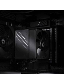 Pastall Internal cooling fans for computers 4.9" Height Black Air CPU Cooler, 4×Ф6mm Heatpipes, 92x92x25mm PWM Fan, TDP 180W, All Black Layout, Intel LGA1700/1851/1200/115X; AMD AM4/AM5 