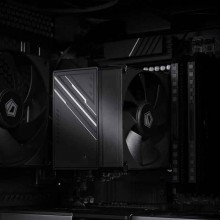Pastall Internal cooling fans for computers 4.9" Height Black Air CPU Cooler, 4×Ф6mm Heatpipes, 92x92x25mm PWM Fan, TDP 180W, All Black Layout, Intel LGA1700/1851/1200/115X; AMD AM4/AM5 