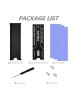 Pastall  Computer heat sinks M.2 2280 SSD heatsink, Double-Sided Heat Sink, with Thermal Silicone pad for PC / PS5 M.2 PCIE NVMe SSD or M.2 SATA SSD