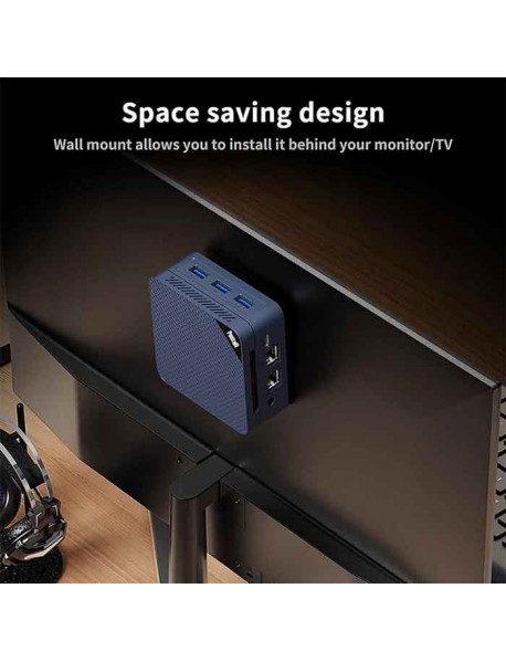 Pastall N150 Mini PC, Intel Twin Lake N150 (Upgraded N100), 12GB 4800MHz LPDDR5 512GB NVMe M.2 SSD, Mini Computer Support 4K Triple Disply, Micro PC with USB3.2/RJ45/WiFi/BT/Home/Office