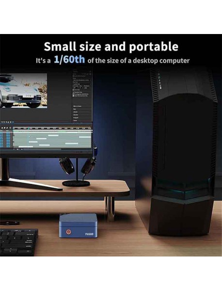 Pastall N150 Mini PC, Intel Twin Lake N150 (Upgraded N100), 12GB 4800MHz LPDDR5 512GB NVMe M.2 SSD, Mini Computer Support 4K Triple Disply, Micro PC with USB3.2/RJ45/WiFi/BT/Home/Office