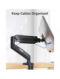 Pastall Mounting racks for computer hardware, Single Monitor Desk Mount, Adjustable Gas Spring Monitor Arm  Computer, Black