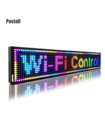 Pastall Light emitting diode (LED) displays, Outdoor Full Color 40 x 18 Inches Led Sign WiFi Programmable with High Resolution Scrolling Texts, Colorful Images and Videos - USB Connection Available