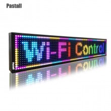 Pastall Light emitting diode (LED) displays, Outdoor Full Color 40 x 18 Inches Led Sign WiFi Programmable with High Resolution Scrolling Texts, Colorful Images and Videos - USB Connection Available