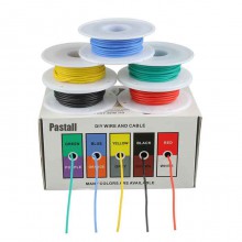Pastall Electric wire and cable 24 AWG Flexible Silicone Wire Electric Wire Hook up Wire Kit 300V Cables