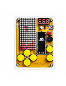 PT91072 DIY Soldering Project Game Kit Retro Classic Electronic Soldering Kit with 5 Retro Classic Games and Acrylic Case, Idea for STEM