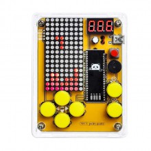 PT91072 DIY Soldering Project Game Kit Retro Classic Electronic Soldering Kit with 5 Retro Classic Games and Acrylic Case, Idea for STEM