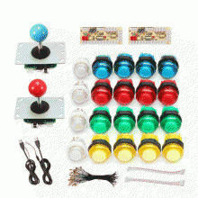 PT13019 2-Players USB Arcade Switches and Buttons Control Panel Set