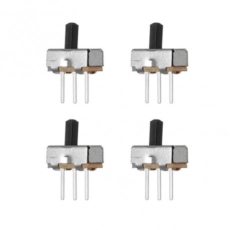 PT9062 100pcs SS12d00G4 2 Gear 3 Pin Toggle Switch Slide Switch Interruptor On-Off Horizontal Handle Type Handle Length 4mm