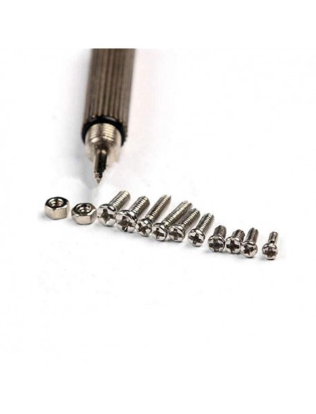 PT9053 (600pcs) 12 Kinds of Screws Nuts Kit M1 M1.2 M1.4 M1.6 screw for Watches Glassess Repair Tools Tornillos