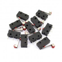 PT9066 10Pcs Micro Limit Switch Roller Lever 5A 125V Open Close Switch