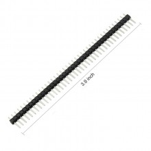 PT9018 2.54mm Breakable 40 Pin Single Row Male Header Connector Strip 10pcs