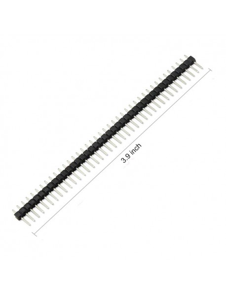 PT9018 2.54mm Breakable 40 Pin Single Row Male Header Connector Strip 10pcs