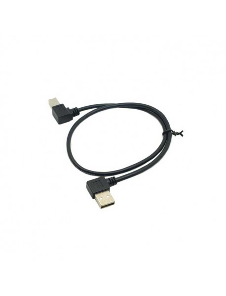 PT10113 Right  Angle USB 2.0 A Male to USB B Male Type B  Right Angle Printer scanner 90 degree cable 50cm 