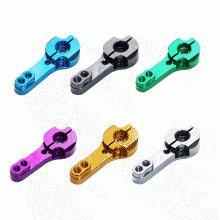PT7012 25T Aluminum Servo Horns M3 Threads Metal Steering Arm for RC Car Truck Buggy Airplane