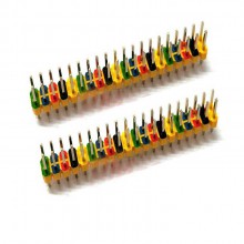 PT22032A 40 Pin GPIO Header for Raspberry Pi (color-coded)