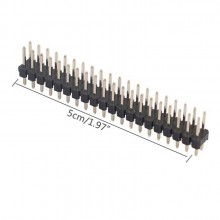 PT22019 10 Pieces Copper Break-Away 0.1 2x20-pin Strip Dual Male Header for Raspberry Pi Zero GPIO