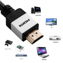 PT22018 Micro HDMI to HDMI Cable Adapter Supports 4K@60Hz,3D Ethernet Audio Return Compatible for Raspberry Pi 4/GoPro/Camera