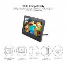 PT8005 7 Inch Raspberry Pi Monitor Touchscreen Capacitive IPS Display 1024x600 USB Powered HDMI Monitor with Built-in Speaker & Stand for Raspberry Pi 4 3 2 Model B Win PC