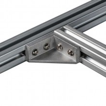 PT80200 Aluminum Extrusion Double Corner Brace Support (for 20x20)