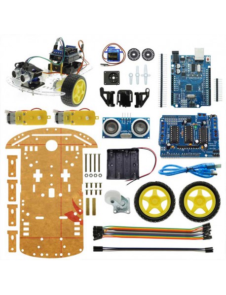 PT82002 2WD Chassis Obstacle Avoidance Smart Car